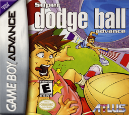 Super Dodge Ball Advance box art for GameBoy Advance